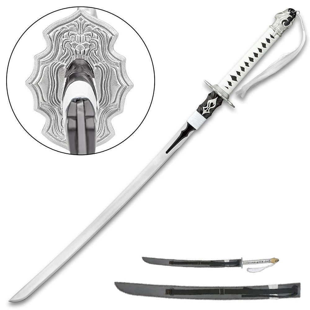 48.5" Virtuous Contract Samurai Gaming Katana Sword With A Shoulder Strap Sheath - Tophatter's Army Products & Self Defense Collectible Weapons - Tophatter Daily Deals